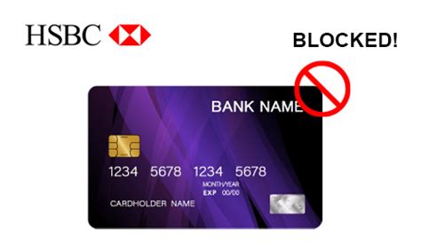 hsbc how to unblock card